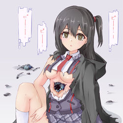 This is a pixiv picture whose title is シンフォギアXDに出てくる灰島友鈴ちゃんのメカバレ.