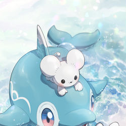 This is a pixiv picture whose title is 海辺の出会い.