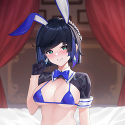 This is a pixiv picture whose title is 夜阑.