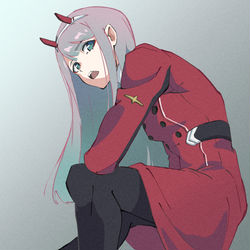 This is a pixiv picture whose title is ゼロツー.