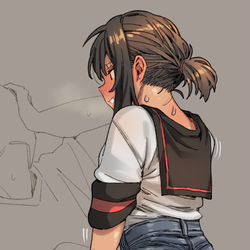 This is a pixiv picture whose title is じーんず.