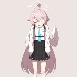 This is a pixiv picture whose title is 伸びるホシノ.