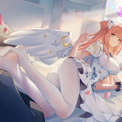 This is a pixiv picture whose title is 圣园未花.