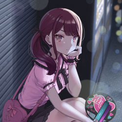 This is a pixiv picture whose title is 泣いてないし.