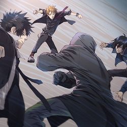 This is a pixiv picture whose title is 出島にて.