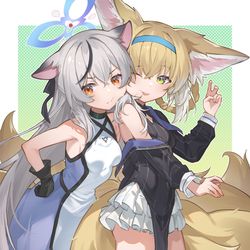 This is a pixiv picture whose title is 🥕 🦊.