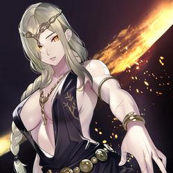 This is a pixiv picture whose title is 女王マリカ.