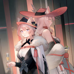 This is a pixiv picture whose title is 少女と大人.
