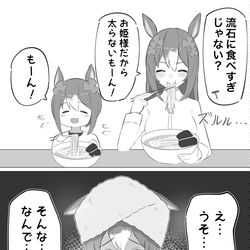 This is a pixiv picture whose title is ファイン家の体重事情.