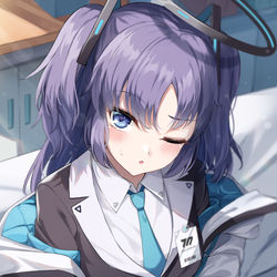 This is a pixiv picture whose title is 「ほら、膝枕してあげますから」.