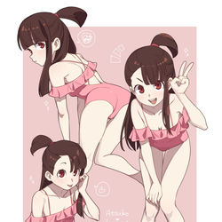 This is a pixiv picture whose title is 水着アッコ.