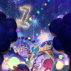 This is a pixiv picture whose title is Happy 1st anniversary⭐️🎆💕.