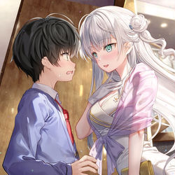 This is a pixiv picture whose title is ちょっと、わたしと結婚してみない？.