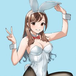 This is a pixiv picture whose title is 新年白バニーさん.