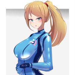 This is a pixiv picture whose title is ゼロスーツサムス.