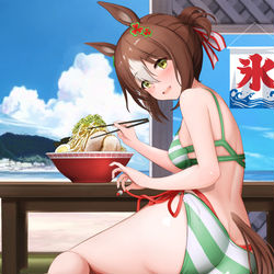 This is a pixiv picture whose title is 海らーめん.