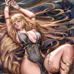 This is a pixiv picture whose title is Queen Marika the Eternal.