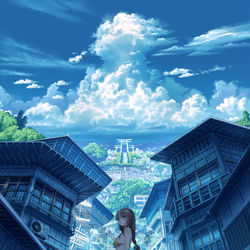 This is a pixiv picture whose title is 「淡刻街」.