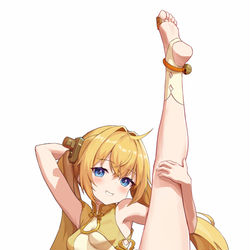 This is a pixiv picture whose title is 约翰斯顿竖一字马.