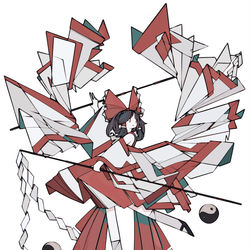This is a pixiv picture whose title is 霊夢さん。.