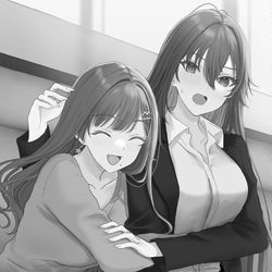 This is a pixiv picture whose title is ヤンキー清水さん 姉妹①.
