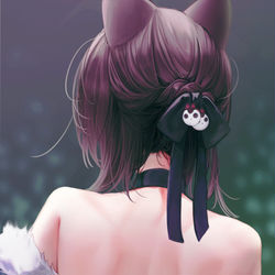 This is a pixiv picture whose title is ケルベロスのたくましい背中.