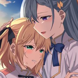 This is a pixiv picture whose title is 「ずるいよ…ユフィ」.