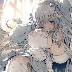 This is a pixiv picture whose title is 白羽ねむちゃん.