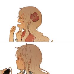 This is a pixiv picture whose title is 私はお姫様でも人間なんかでもない.