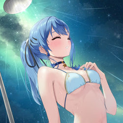 This is a pixiv picture whose title is 星街すいせい.
