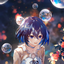 This is a pixiv picture whose title is 希儿:D.