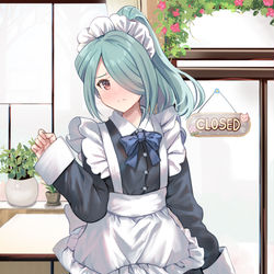 This is a pixiv picture whose title is 何故風丸くんメイド服着ないんだ….