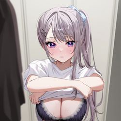 This is a pixiv picture whose title is (ちょっと蒸れた…).
