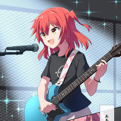 This is a pixiv picture whose title is 演奏中のそれぞれ（結束バンド）.