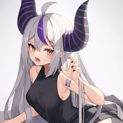 This is a pixiv picture whose title is 「がお～」.