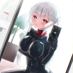 This is a pixiv picture whose title is 自撮り②.