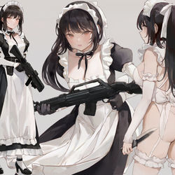 This is a pixiv picture whose title is The Tactical Maid, Elancia.