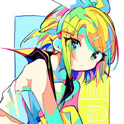 This is a pixiv picture whose title is リン.