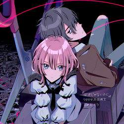 This is a pixiv picture whose title is 「ばかじゃないのに」1000万再生㊗️.