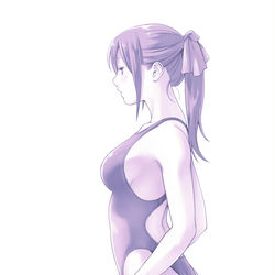 This is a pixiv picture whose title is よこ顔ガール.