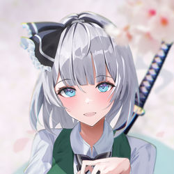 This is a pixiv picture whose title is youmu.