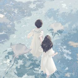 This is a pixiv picture whose title is 《Free Walk》.