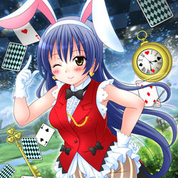 This is a pixiv picture whose title is これからも海未ちゃん♡改.