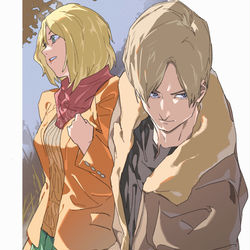This is a pixiv picture whose title is レオンとアシュリー.