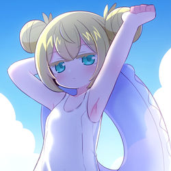 This is a pixiv picture whose title is 水着ハッカー.