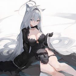 This is a pixiv picture whose title is クロコちゃんとプレ先….