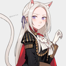 This is a pixiv picture whose title is 猫耳エーデルガルト.