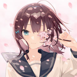 This is a pixiv picture whose title is 🌸.