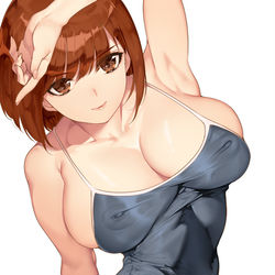 This is a pixiv picture whose title is スク水.