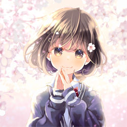 This is a pixiv picture whose title is 春を閉じ込めて.